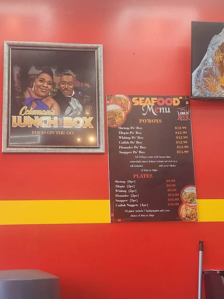 Coleman's Lunch Box Menu 1